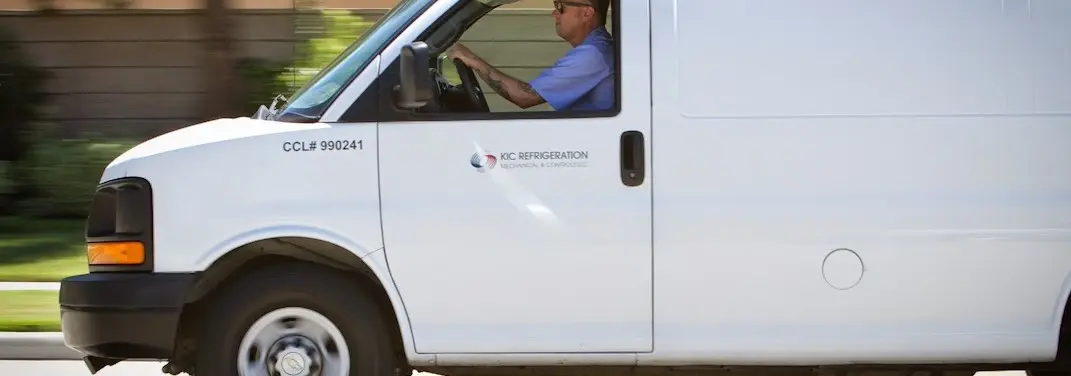 KIC Refrigeration service vehicle serving Camp Verde area
